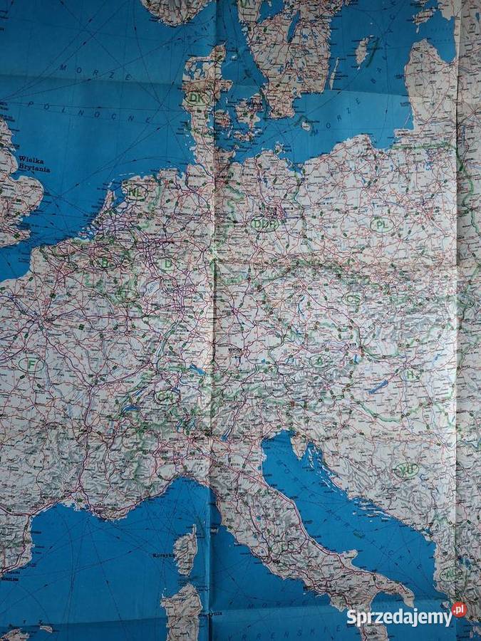 Europa mapa samochodowa 14000 000 PPWK Kultura i Rozrywka małopolskie
