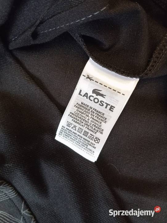 Komplet dresowy Lacoste Monogram czarny rozmiar Lacoste Odzież i bielizna męska Białystok
