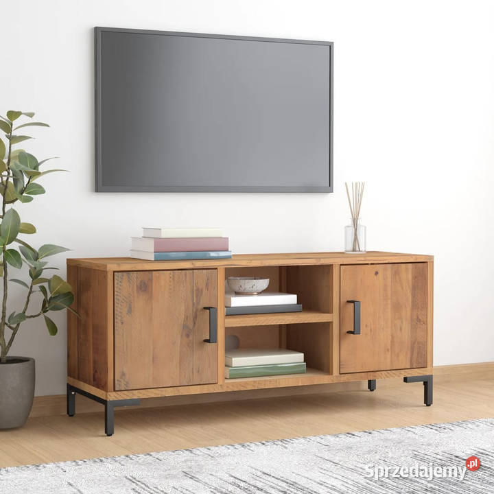 Szafka pod telewizor brązowa 110x35x48 drewno Warszawa sprzedam