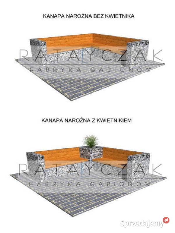 Meble ogrodowe kanapa do ogrodu gabion gabiony Toruń sprzedam