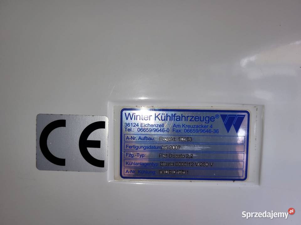 Fiat Ducato 2 2l 2007r CHLODNIA 158TKM Syców sprzedam