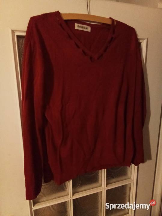 Sweter miaoni bordowy Warszawa