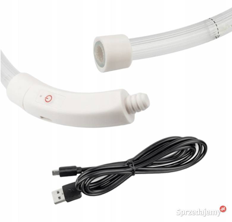 OBROŻA ŚWIECĄCA LED PSA I KOTA REGULACJA 70 Dla psów