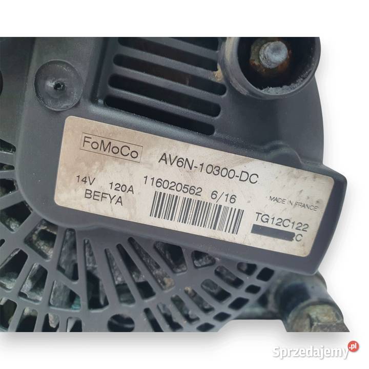 ALTERNATOR Ford Fiesta MK7 15 TDCi FoMoCo lubelskie