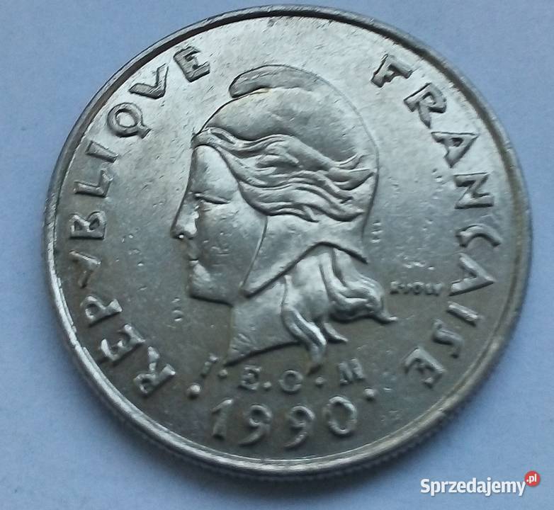 NOWA KALEDONIA10 FRANCS1990 r