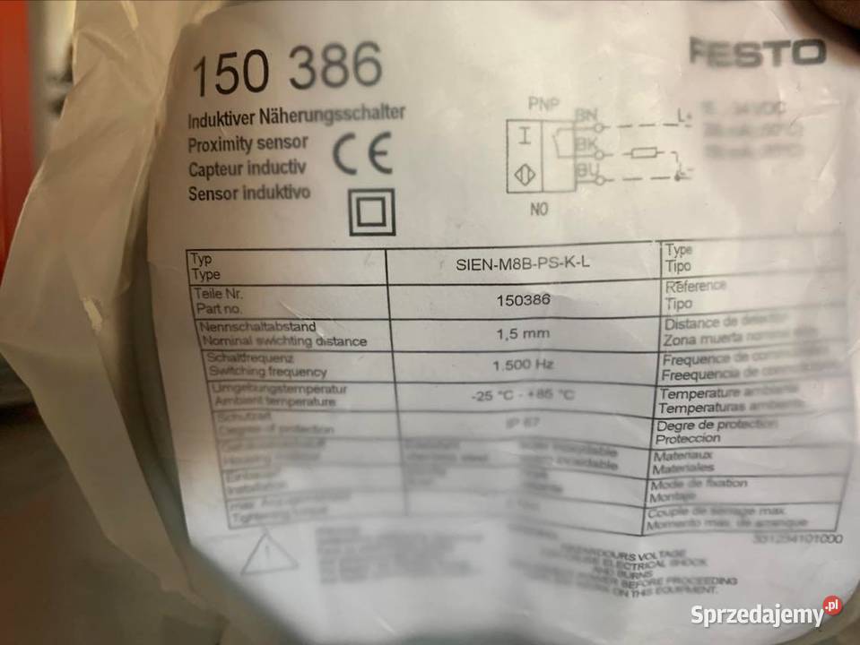 Proximity sensor SIENM8BKL Festo