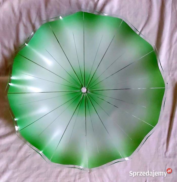 lampa i kinkiet PRL mleczno zielone szkło Kluczbork sprzedam