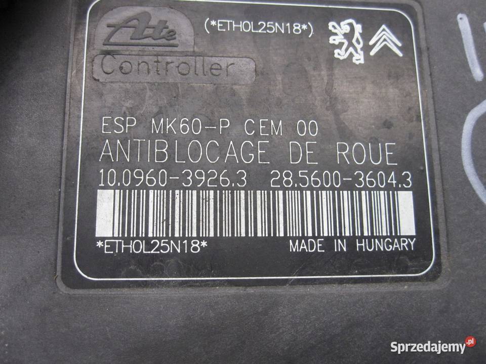 CITROEN DS3 10r pompa ABS 9674415980