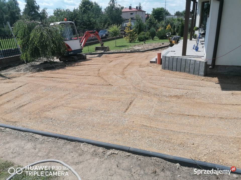 Uslugi Rybakiem Utwardzanie terenu drogi Koparka Usługi Piotrków Trybunalski