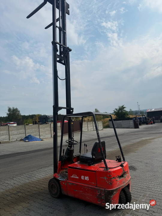 wózek widłowy elektryczny LINDE E16 Triplex 520m