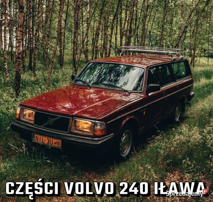 Volvo 240 części 24d silnik skrzynia most fotele Iława