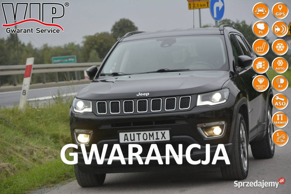 Jeep Compass 14 Turbo nawi skóra gwarancja elektrycznie ustawiane fotele podkarpackie