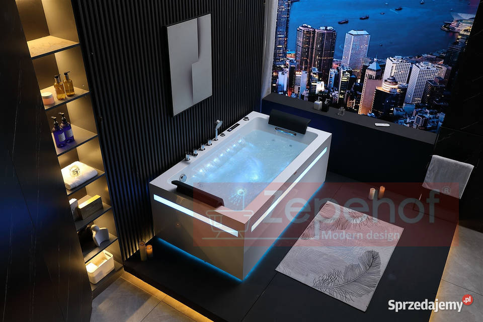 WANNA Z HYDROMASAŻEM 180x100x65DYSZE OBROTOWE Wanny Grabówka sprzedam