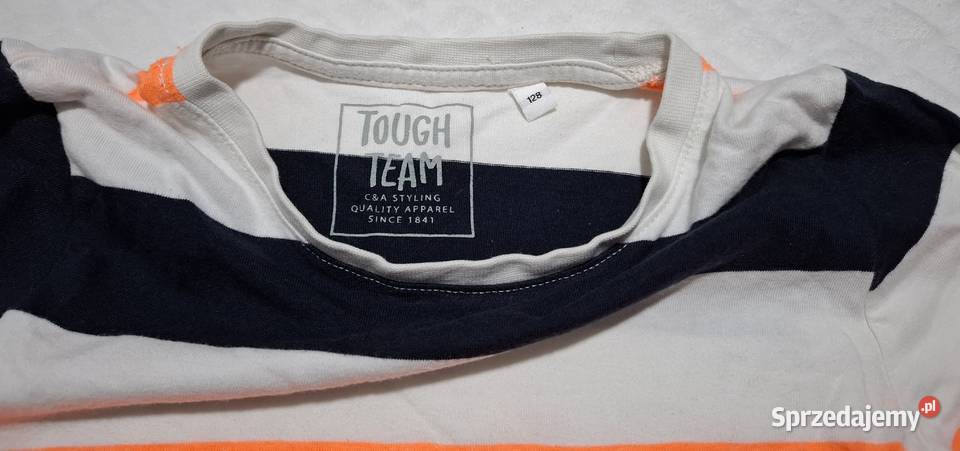 Koszulka krótki rękaw Tshirt chłopięca pasy CA C&A Czeladź sprzedam