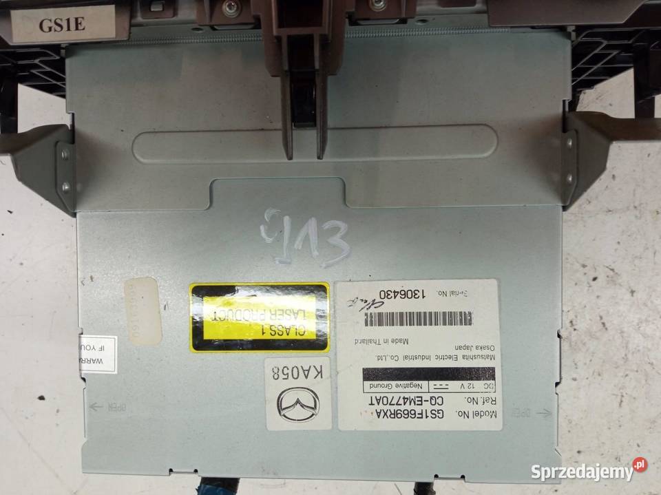 RADIO GS1F669RXA GH Mazda 6 II 20072013 Sprzęt audio fabryczny