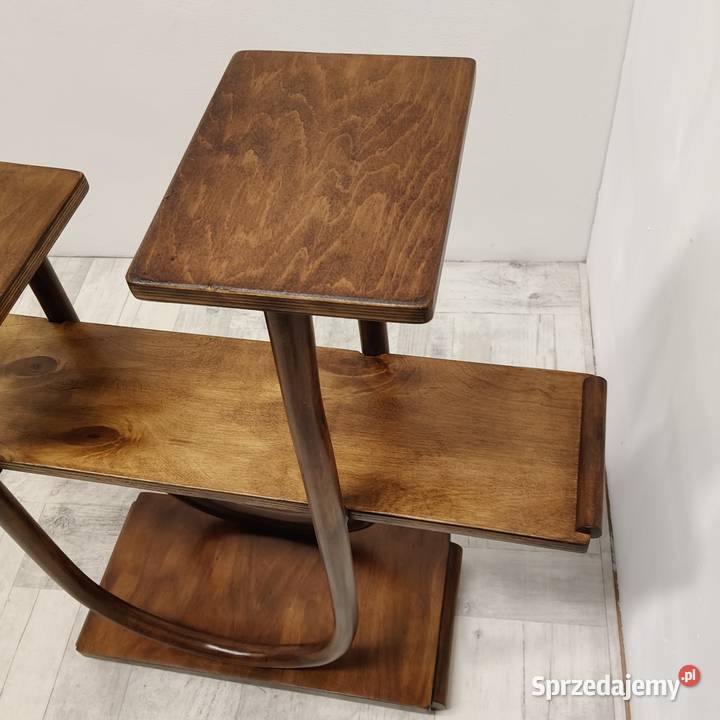 kwietnik stojący model Thonet gięty buk vintage Radomsko