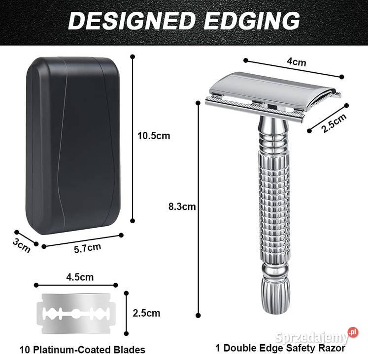 Maszynka do golenia męska Safety Razor stal Zdrowie i Uroda Rzeszów