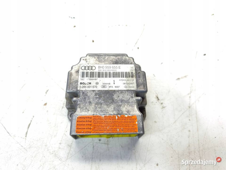 SENSOR PODUSZEK AIR BAG AUDI A4 B6 B7 8H0959655E śląskie