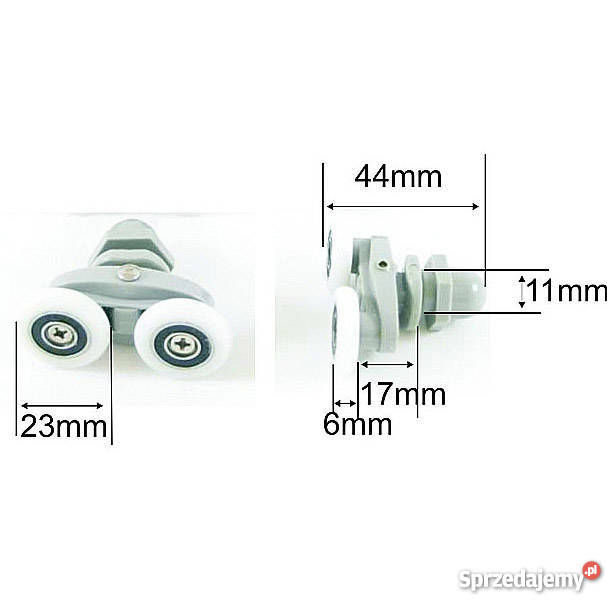 ROLKI PODWÓJNE MIMOŚRODOWE kpl8 23 mm Poznań sprzedam