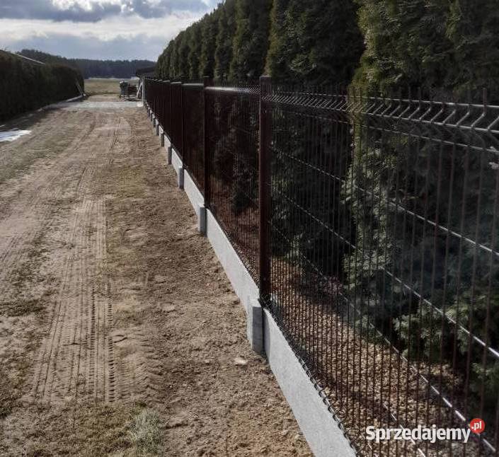 Płot Panelowy Ogrodzenie panelowe betonowe Nidzica