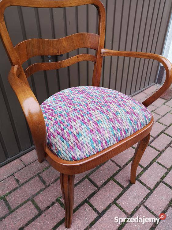 Stary Fotel Krzesło ARTDECO Gabinetowy Antyk Swarzędz