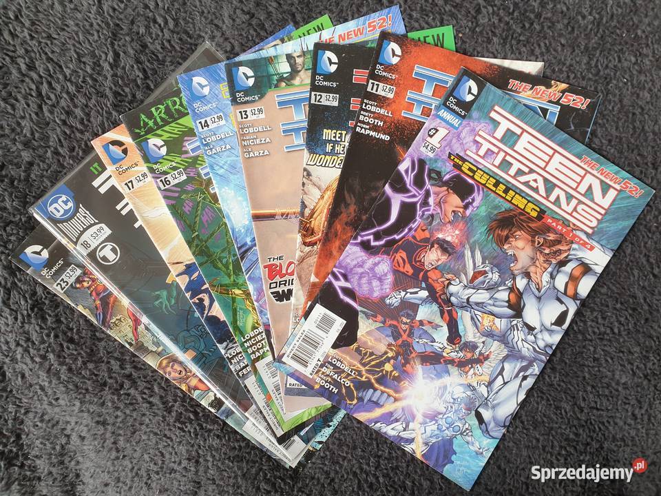 Teen Titans zestaw 9 komiksów DC USA