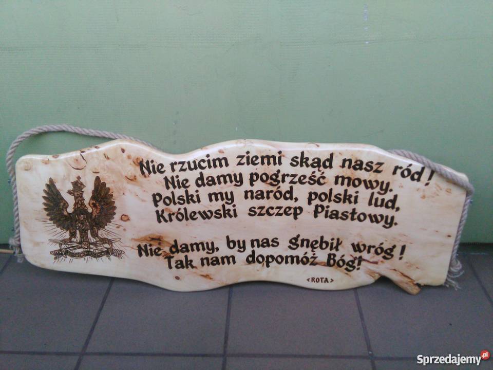 Pirografia ręczne wypalane napisy na deskach Czerwionka-Leszczyny