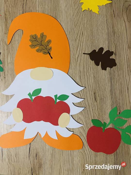 Dekoracja przedszkole szkoła krasnale jesień Tajno Podjeziorne