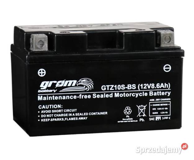 Akumulator motocyklowy GROM GTZ10SBS 12V akumulatory świętokrzyskie Ostrowiec Świętokrzyski sprzedam