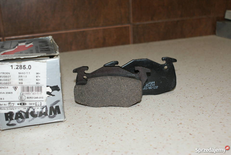 Klocek hamulcowy kpl przódPEUGEOT 205 205 309 mazowieckie Białobrzegi