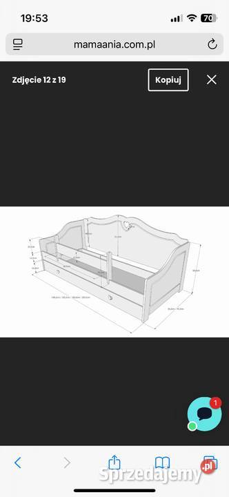Zestaw mebli dziecięcych Mamania HEART szafa Warszawa sprzedam