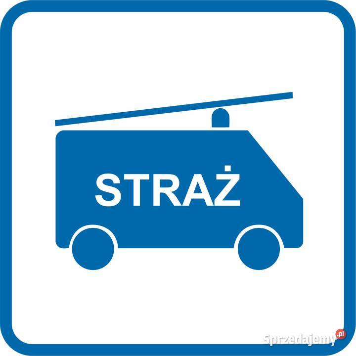 Naklejka znak informacyjny straż pożarna RA078 Kamionna