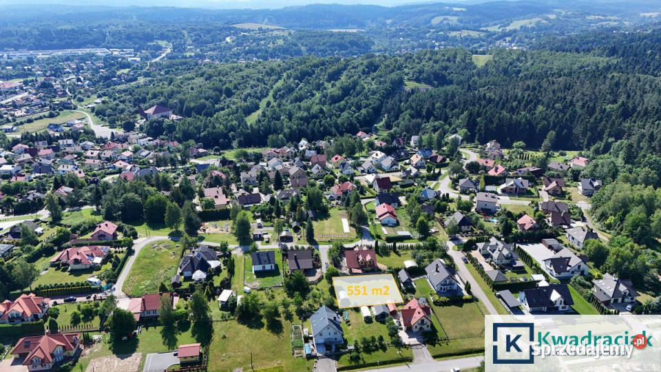 Grunt 551m2 Zagórz Wichrowa Nieruchomości podkarpackie
