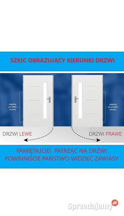 Drzwi zewnętrzne techniczne UA7 INOX antracyt Ciemniewo