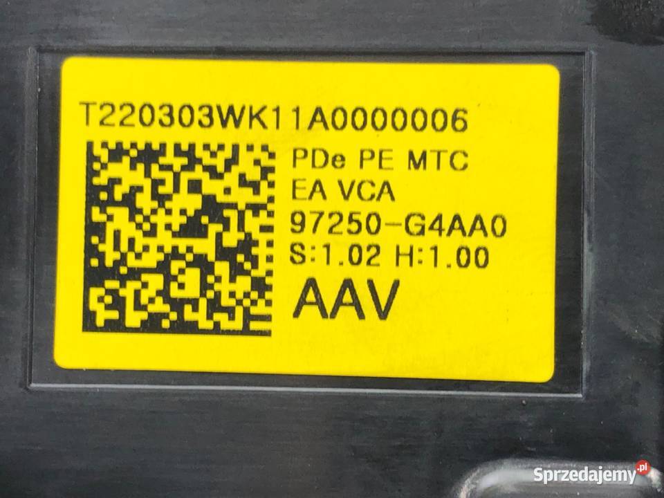 PANEL STEROWANIA NAWIEWU HYUNDAI i30 97250G4AA0 Panele sterowania, przełączniki