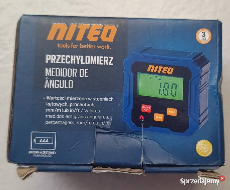 NITEO przechyłomierz Ełk sprzedam