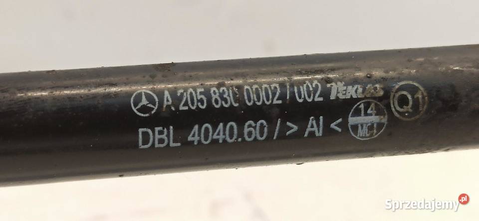 MERCEDES W205 RURA PRZEWÓD WODY A2058300002 Węże chłodnicy