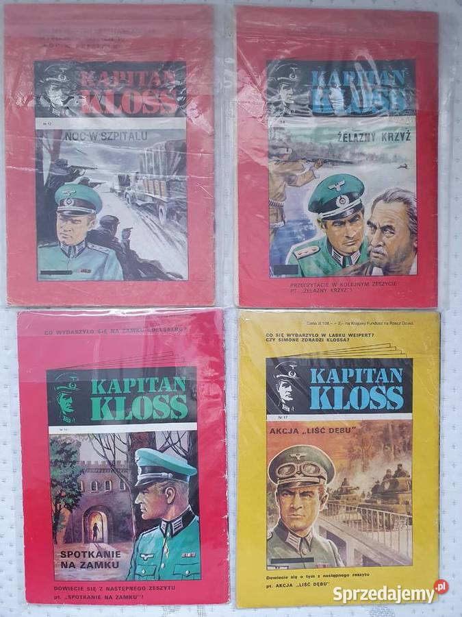 Kapitan Kloss zestaw 12 komiksów wydanie 2 lata Kultura i Rozrywka Gdynia
