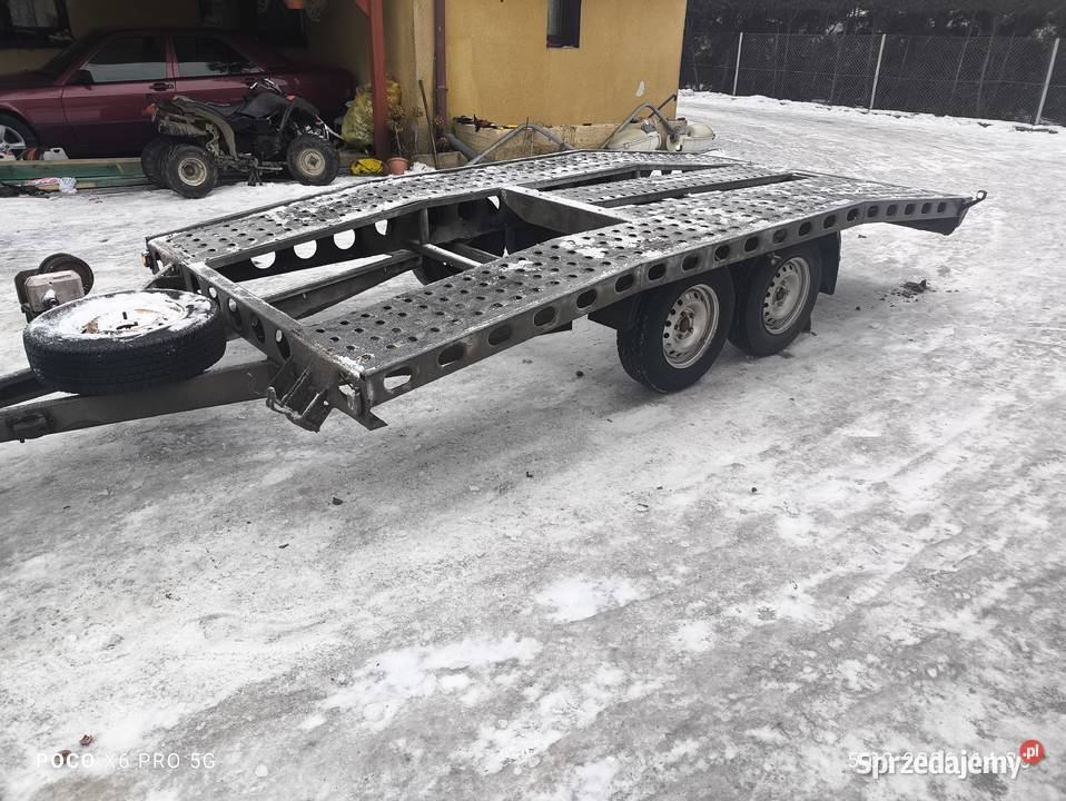 Przyczepa laweta zarejestrowana Wiola 2t dmc pomorskie sprzedam