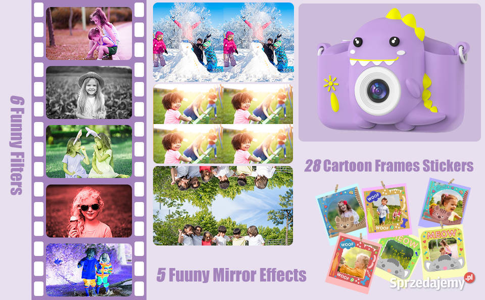 Aparat dziecięcy cyfrowy 20MP32 sd 1080p 2