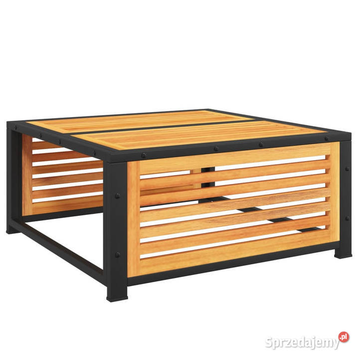 Stolik ogrodowy 68x68x30 lite drewno akacjowe