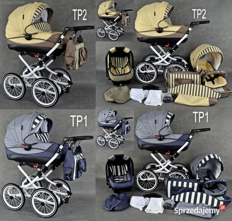 Wózek Dziecięcy VIKO Retro Chrom 3w1 Fotelik Katowice