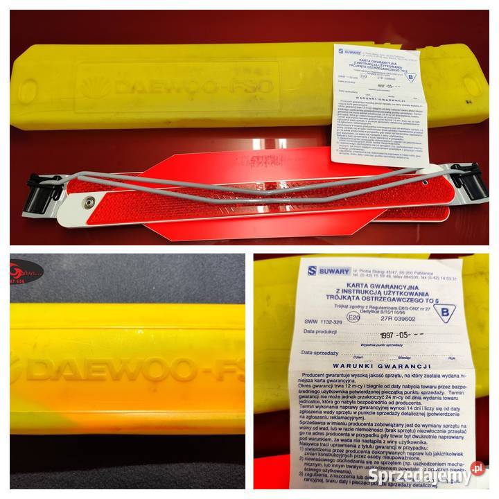 TICO części NOWY trójkąt ostrzegawczy DAEWOO FSO mazowieckie Konstancin-Jeziorna