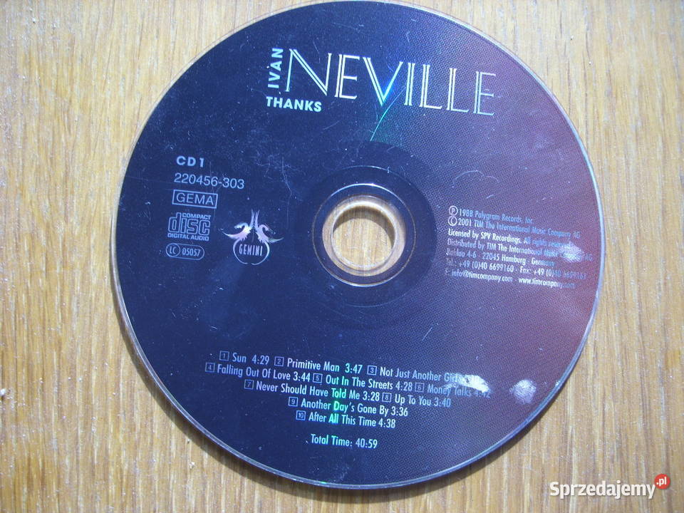 Rock CD IVAN THANKSNEVILLE2 CD 2001