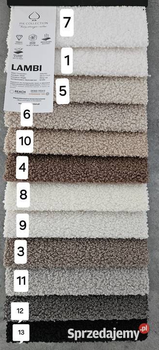 Pufa okrągła 60 Boucle Bukla złota 60cm