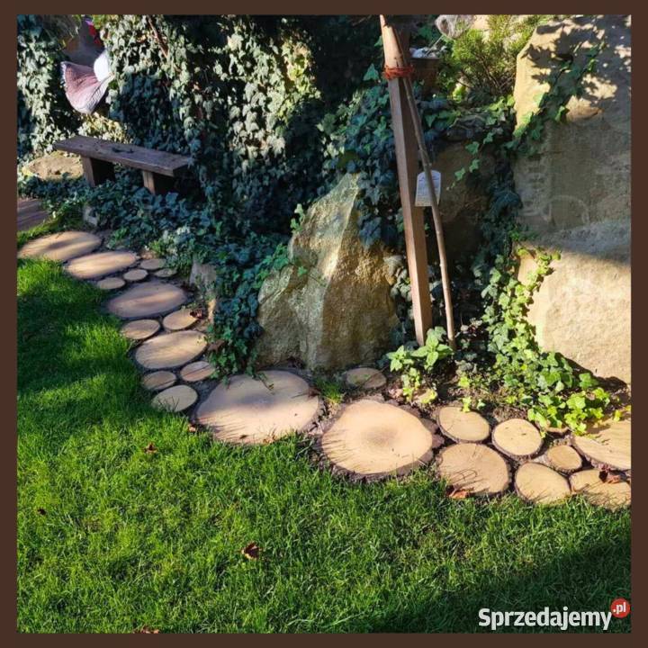 Plaster pnia betonowe drewno na chodnik ścieżkę Kraków