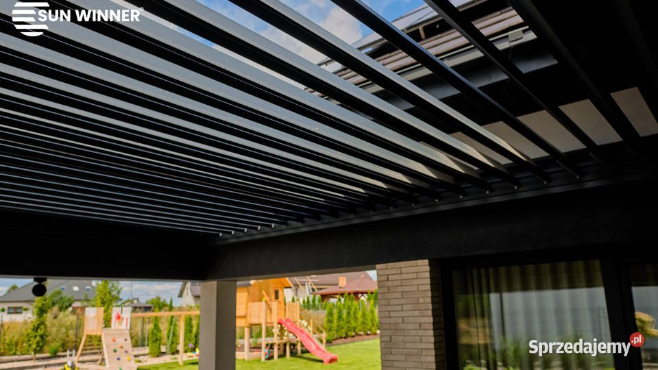 Pergola tarasowa dach lamelowy Łódź