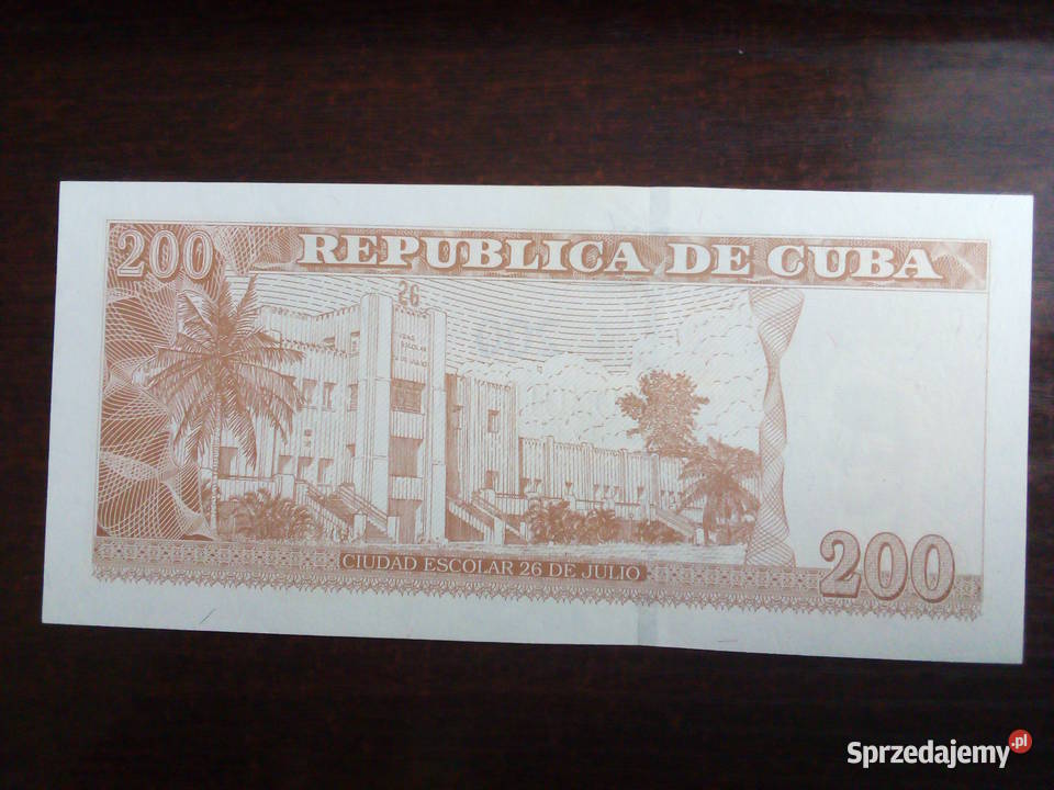 Banknot 200 pesos Kuba