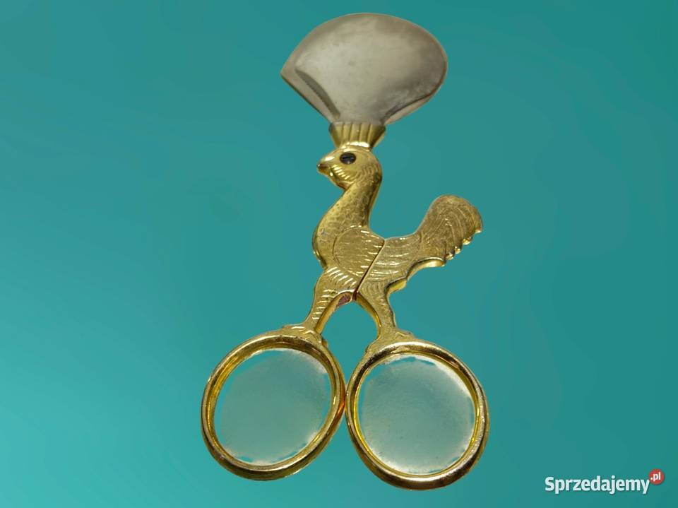 Nożyczki do jajek vintage Art Deco zabytkowe Kalisz