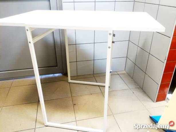 IKEA MUDDUS Stół biały składany blat stan szer48 opolskie